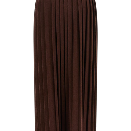 Fabiana Filippi Brown Virgin Wool Midi Skirt
