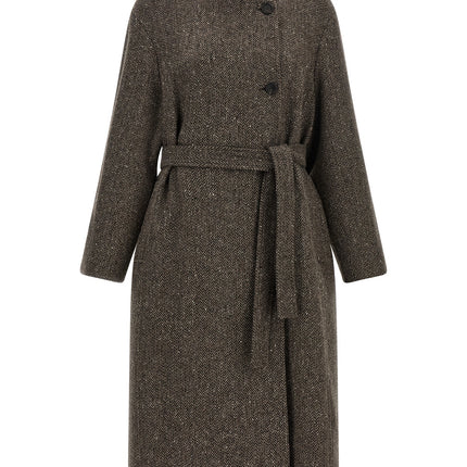 Brunello Cucinelli Brown Virgin Wool Coat