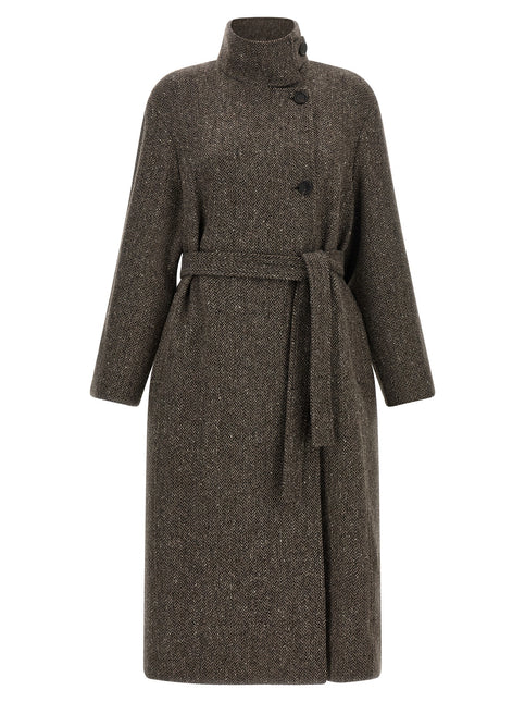 Brunello Cucinelli Brown Virgin Wool Coat