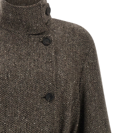 Brunello Cucinelli Brown Virgin Wool Coat