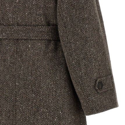 Brunello Cucinelli Brown Virgin Wool Coat