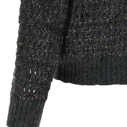 Brunello Cucinelli Gray Elastane Cardigan
