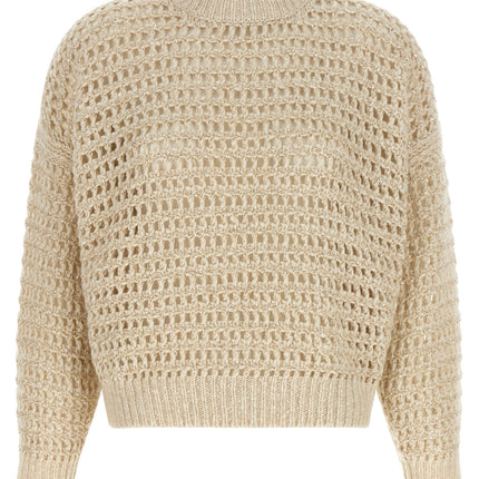 Brunello Cucinelli Beige Elastane Cardigan
