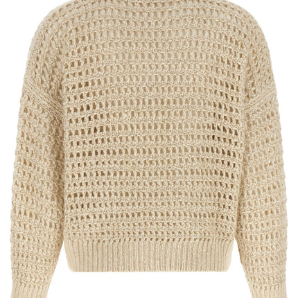 Brunello Cucinelli Beige Elastane Cardigan