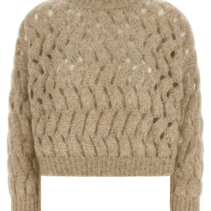Brunello Cucinelli Beige Wool Cardigan