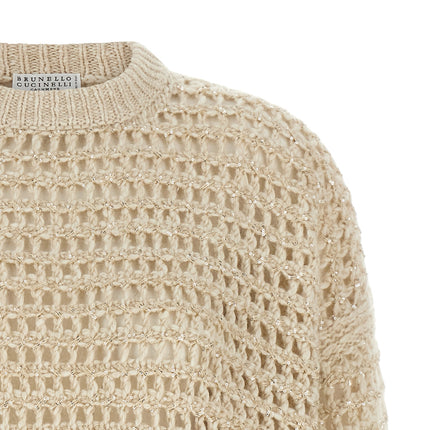Brunello Cucinelli Beige Elastane Cardigan