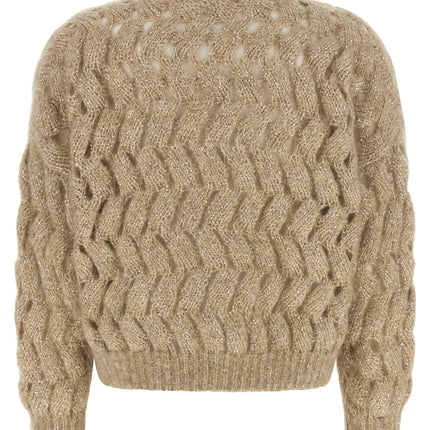 Brunello Cucinelli Beige Wool Cardigan