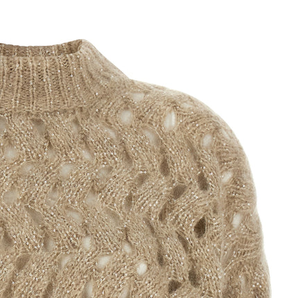 Brunello Cucinelli Beige Wool Cardigan