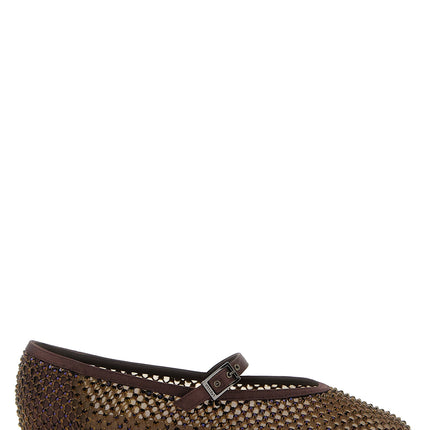 LE SILLA Brown Polyamide Ballet Flats