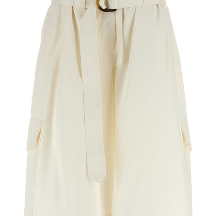 Zimmermann White Cotton Bermuda Shorts