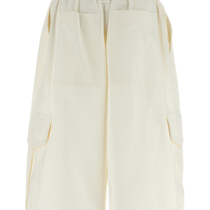Zimmermann White Cotton Bermuda Shorts