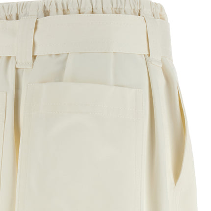 Zimmermann White Cotton Bermuda Shorts