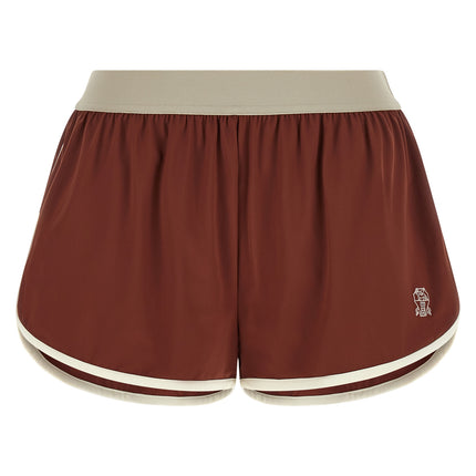 Brunello Cucinelli Bordeaux Polyamide Bermuda Shorts Brunello Cucinelli
