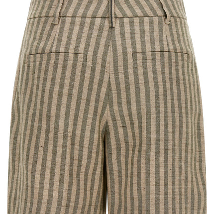 Brunello Cucinelli Bicolor Linen Bermuda Shorts Brunello Cucinelli