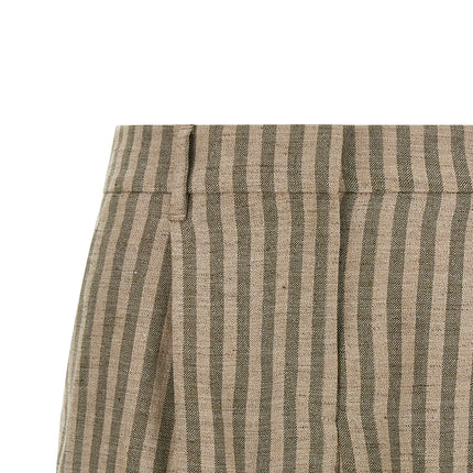 Brunello Cucinelli Bicolor Linen Bermuda Shorts Brunello Cucinelli
