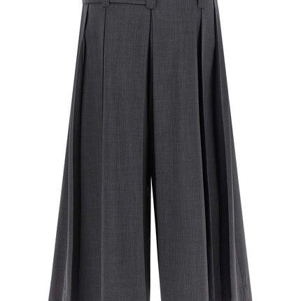 Brunello Cucinelli Gray Virgin Wool Bermuda Shorts Brunello Cucinelli