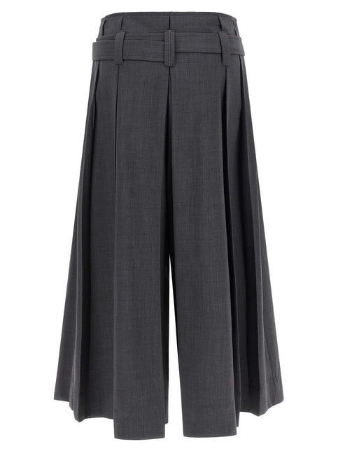 Brunello Cucinelli Gray Virgin Wool Bermuda Shorts Brunello Cucinelli
