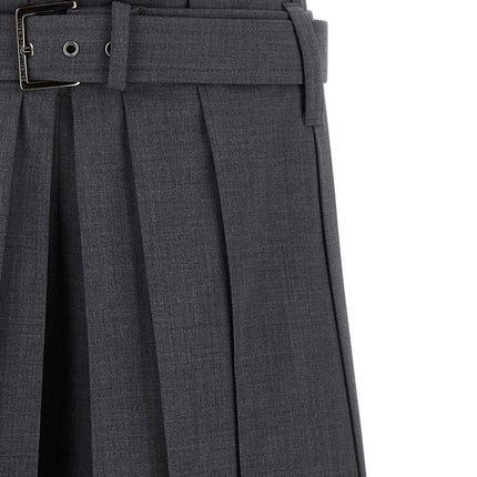 Brunello Cucinelli Gray Virgin Wool Bermuda Shorts Brunello Cucinelli