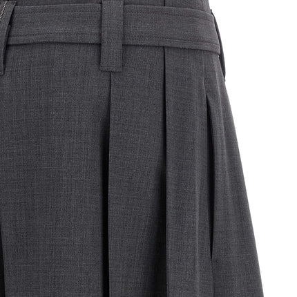 Brunello Cucinelli Gray Virgin Wool Bermuda Shorts Brunello Cucinelli