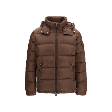 Moncler Brown Polyamide Full-Length Jacket Moncler