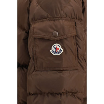 Moncler Brown Polyamide Full-Length Jacket