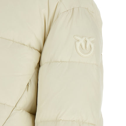 PINKO Beige Polyamide Full-Length Jacket PINKO