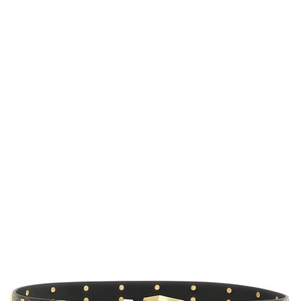 PINKO Gray Calfskin Regular Belt PINKO