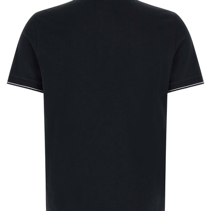 Stone Island Blue Cotton Polo Shirt