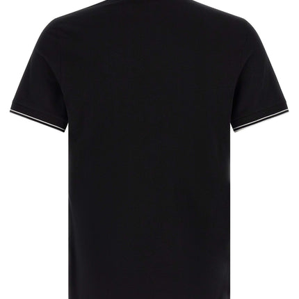 Stone Island Black Cotton Polo Shirt Stone Island