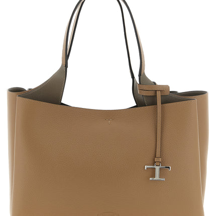 Tod's Brown Calfskin Tote Bag