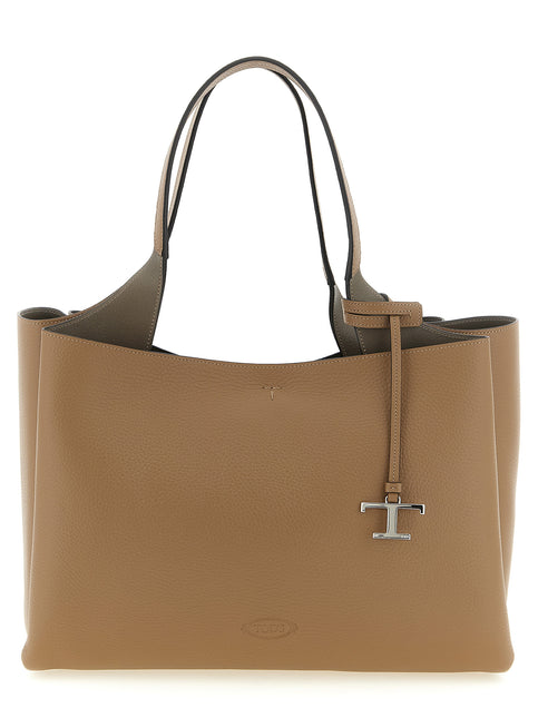 Tod's Brown Calfskin Tote Bag Tod's