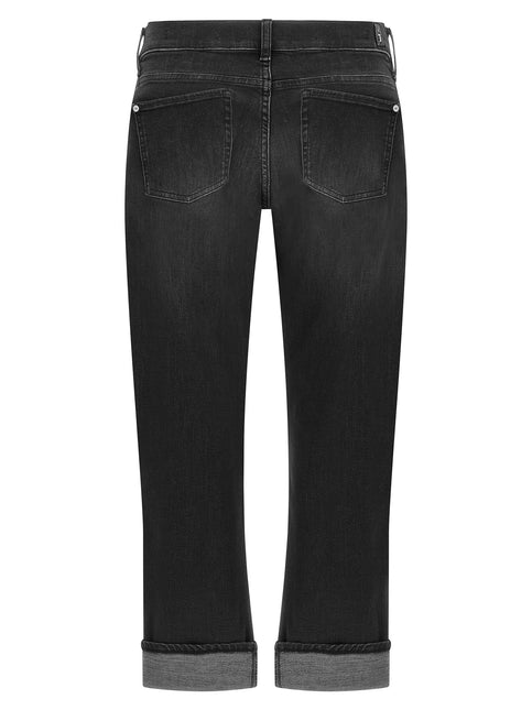 7 For All Mankind Black Cotton Relaxed Fit Jeans 7 For All Mankind