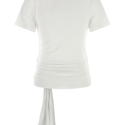 7 For All Mankind White Lyocell T-Shirt