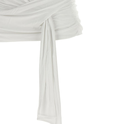 7 For All Mankind White Lyocell T-Shirt
