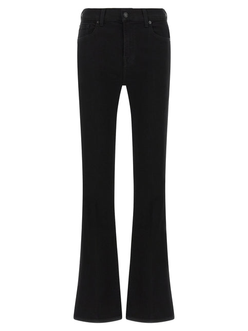 7 For All Mankind Black Cotton Bootcut Jeans 7 For All Mankind