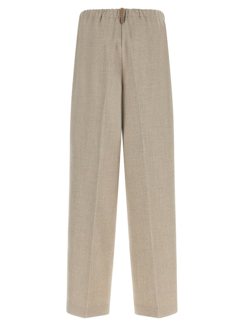 Fabiana Filippi Beige Polyester Casual Pants Fabiana Filippi