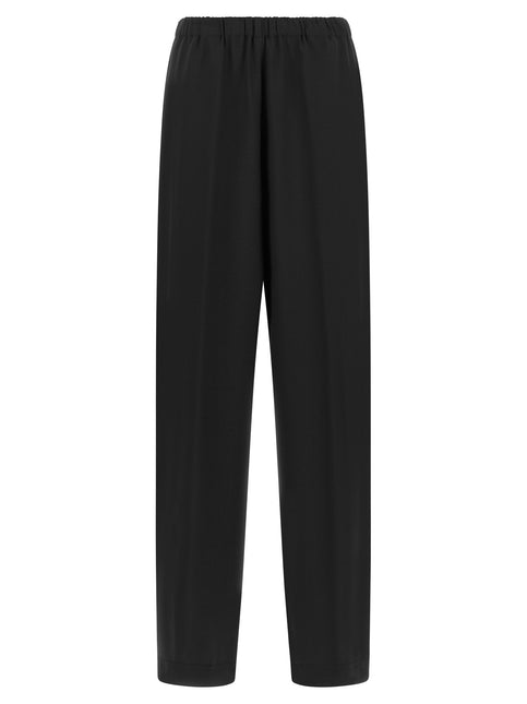 Fabiana Filippi Black Virgin Wool Casual Pants Fabiana Filippi