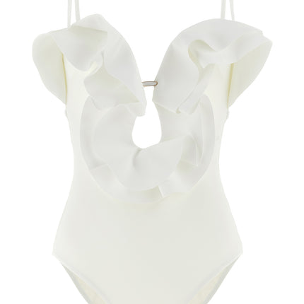 Zimmermann White Polyamide One-Piece Swimsuit Zimmermann