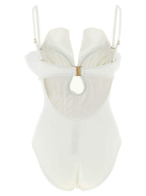 Zimmermann White Polyamide One-Piece Swimsuit Zimmermann