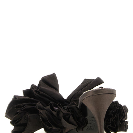Magda Butrym Brown Viscose Stiletto Heel Sandals