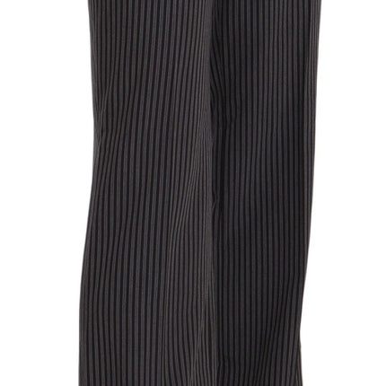 BENCIVENGA Black Striped Cotton Sretch Dress Trousers Pants