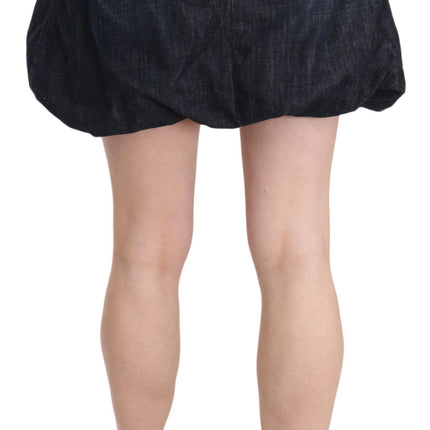 Exte Blue Jeans Denim Cotton Stretch A-line Mini