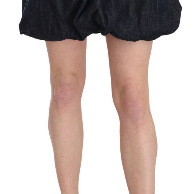 Exte Blue Jeans Denim Cotton Stretch A-line Mini