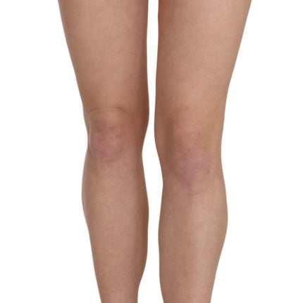 PLEIN SUD Orange Cotton Stretch Casual Mini Skirt