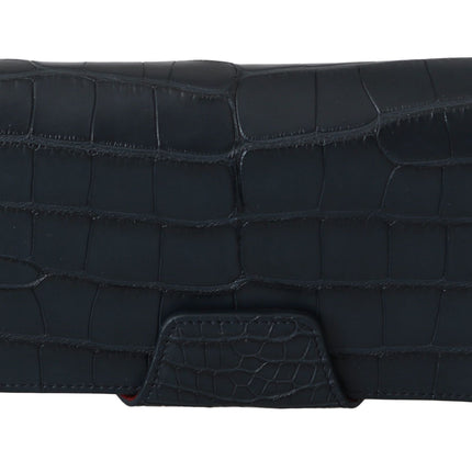 Dolce & Gabbana Blue Crocodile Eyewear Sunglasses Case Cover Pouch