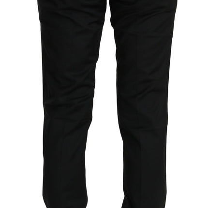Dolce & Gabbana Black Dress Formal Trouser Mens Wool Pants