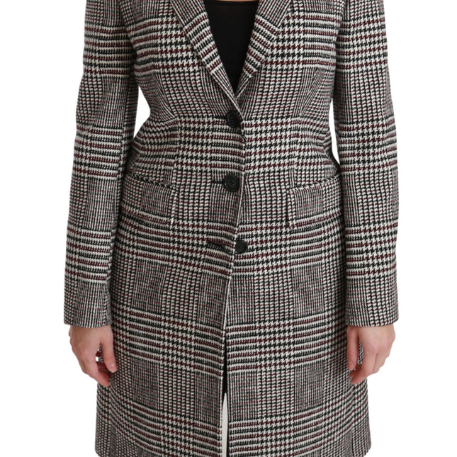Dolce & Gabbana Multicolor Trench Knee Long Jacket Coat