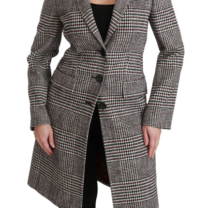 Dolce & Gabbana Multicolor Trench Knee Long Jacket Coat