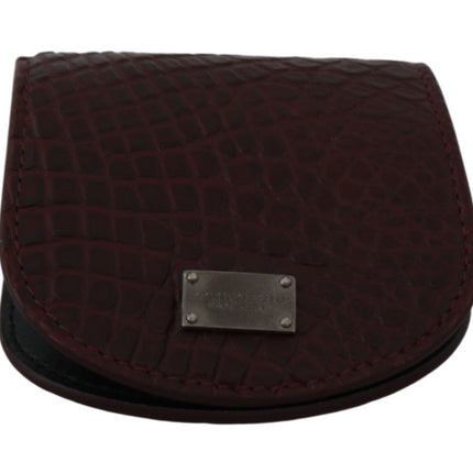 Dolce & Gabbana Brown Exotic Skin Pocket Condom Case Holder