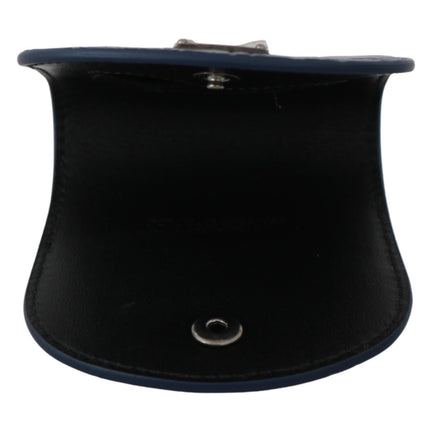 Dolce & Gabbana Blue Leather Holder Pocket Condom Case